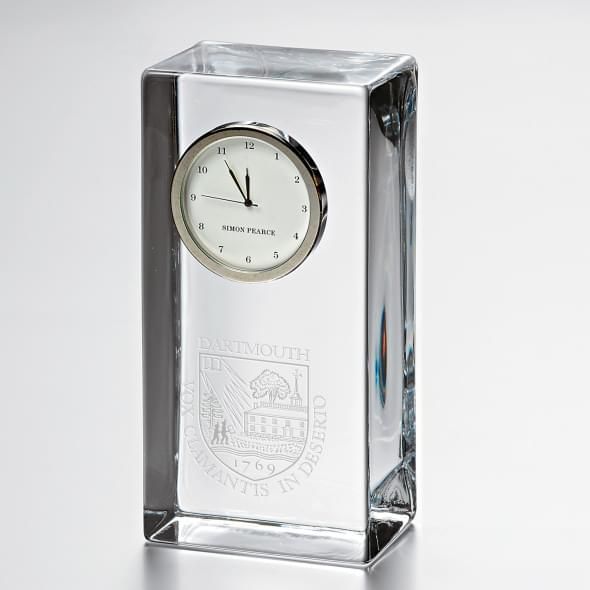 Dartmouth Tall Glass Desk Clock by Simon Pearce - Image 1