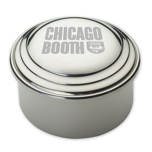 Chicago Booth Pewter Keepsake Box - Image 1