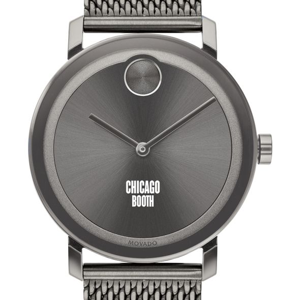 Chicago Booth Men's Movado BOLD Gunmetal Grey with Mesh Bracelet