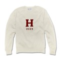 Harvard Class of 2023 Ivory and Maroon Sweater by M.LaHart - Image 1
