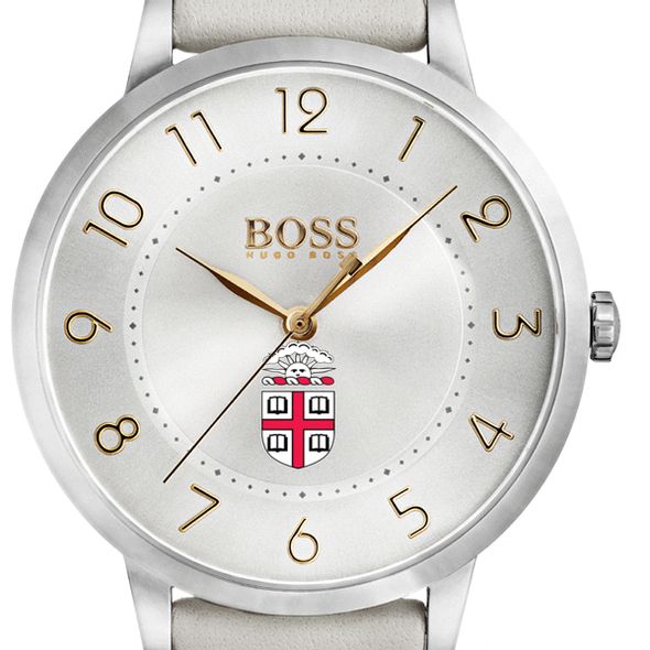 Brown University Women's BOSS White Leather from M.LaHart
