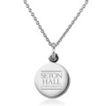 Seton Hall Necklace with Charm in Sterling Silver - Image 2