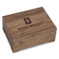 Indiana University Solid Walnut Desk Box - Image 1