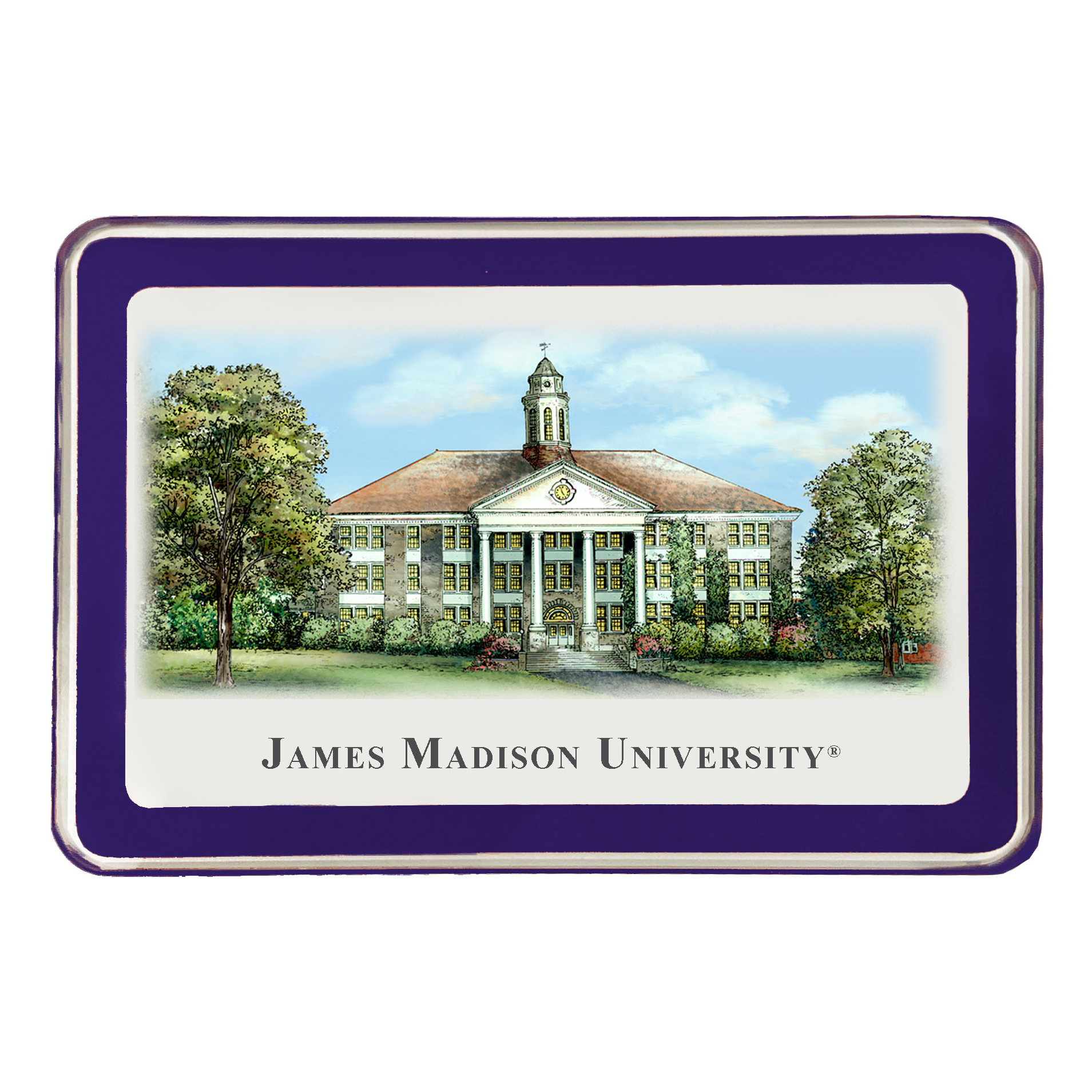 James Madison Eglomise Paperweight