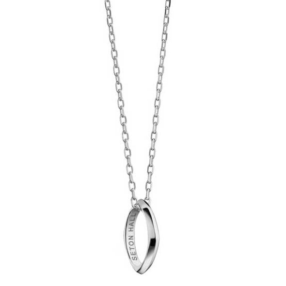 Seton Hall Monica Rich Kosann Poesy Ring Necklace in Silver - Image 1