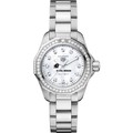 Central Michigan Women's TAG Heuer Steel Aquaracer with Diamond Dial & Bezel - Image 2