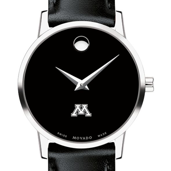 Minnesota Women's Movado Museum with Leather Strap - Image 1