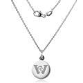 Wesleyan Necklace with Charm in Sterling Silver - Image 2
