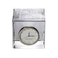 Chicago Booth Glass Desk Clock by Simon Pearce