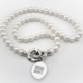 Chicago Booth Pearl Necklace with Sterling Silver Charm - Image 1