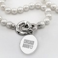 Chicago Booth Pearl Necklace with Sterling Silver Charm - Image 2