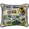 Georgia Tech Embroidered Pillow - Image 1