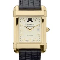 Minnesota Men's Gold Quad with Leather Strap