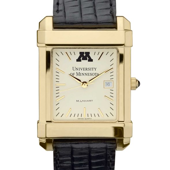 Minnesota Men's Gold Quad with Leather Strap - Image 1
