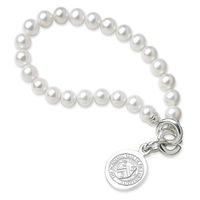 Rice University Pearl Bracelet with Sterling Silver Charm