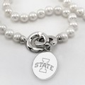 Iowa State University Pearl Necklace with Sterling Silver Charm - Image 2