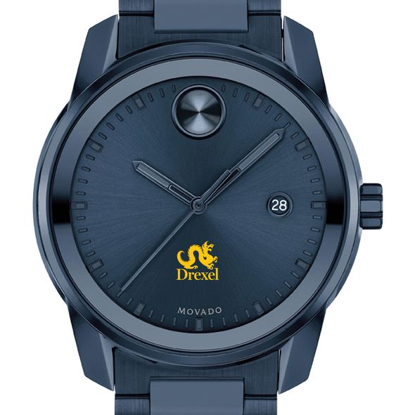 Drexel University Men's Movado BOLD Blue Ion with Date Window - Image 1