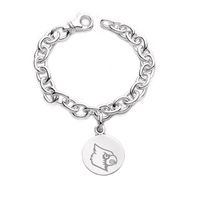 University of Louisville Sterling Silver Charm Bracelet