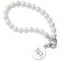 Chi Omega Pearl Bracelet with Sterling Silver Charm - Image 2