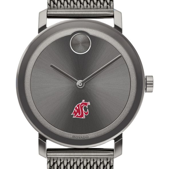 Washington State University Men's Movado BOLD Gunmetal Grey with Mesh Bracelet