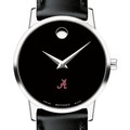 University of Alabama Women's Movado Museum with Leather Strap - Image 1