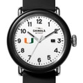 University of Miami Shinola Watch, The Detrola 43mm White Dial at M.LaHart & Co. - Image 1