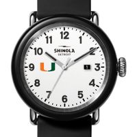 University of Miami Shinola Watch, The Detrola 43mm White Dial at M.LaHart & Co.