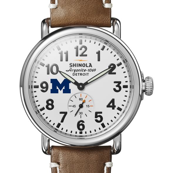 Michigan Shinola Watch, The Runwell 41mm White Dial - Image 1