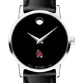 Ball State Women's Movado Museum with Leather Strap - Image 1