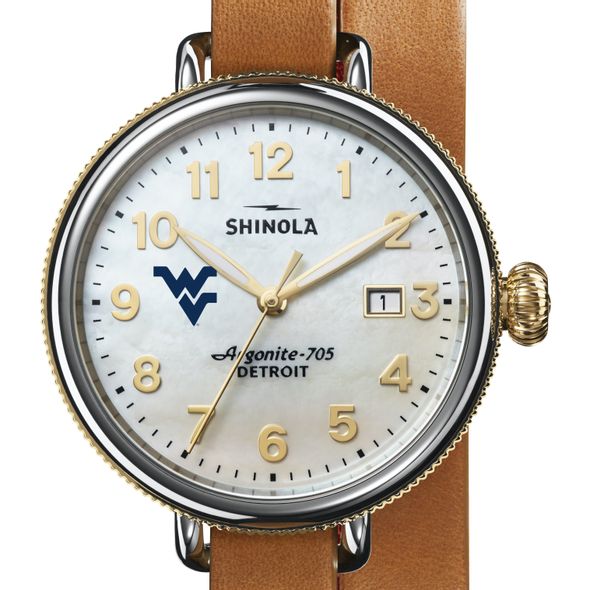 West Virginia Shinola Watch, The Birdy 38mm MOP Dial - Image 1