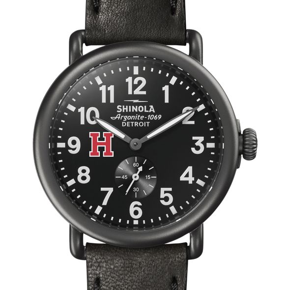 Harvard Shinola Watch, The Runwell 41mm Black Dial - Image 1