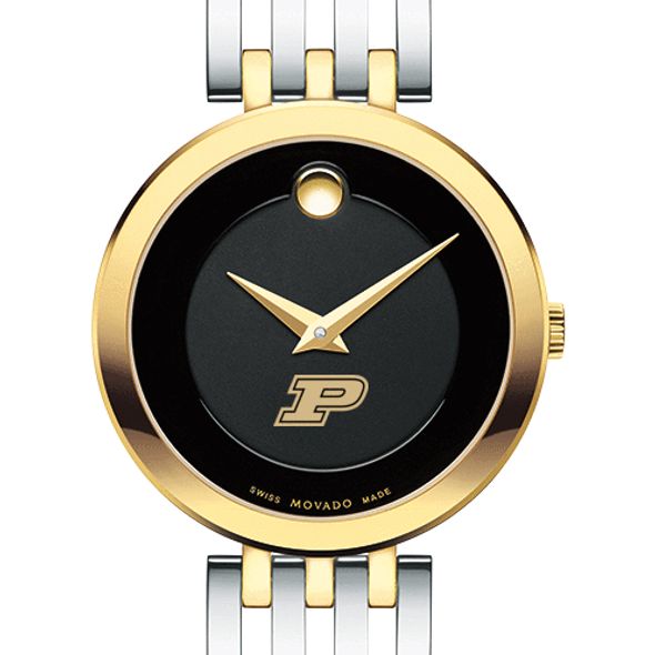 Purdue University Women's Movado Esparanza Two-Tone Museum with Bracelet