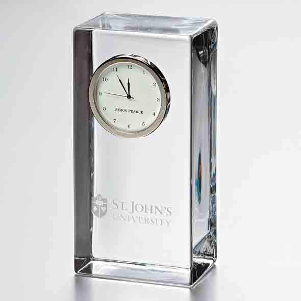 St. John's Tall Glass Desk Clock by Simon Pearce