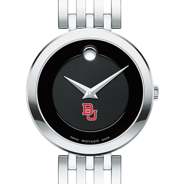 Boston University Women's Movado Esparanza Stainless Steel Museum with Bracelet