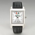 University of Miami Men's Collegiate Watch with Leather Strap - Image 2