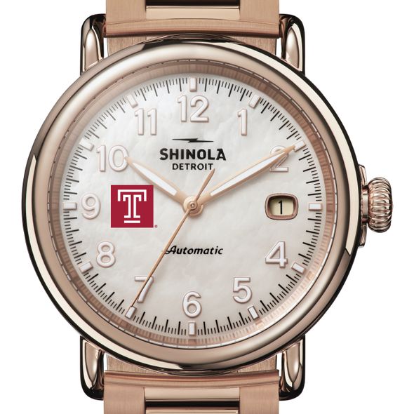 Temple Shinola Watch, The Runwell Automatic 39.5mm MOP Dial - Image 1