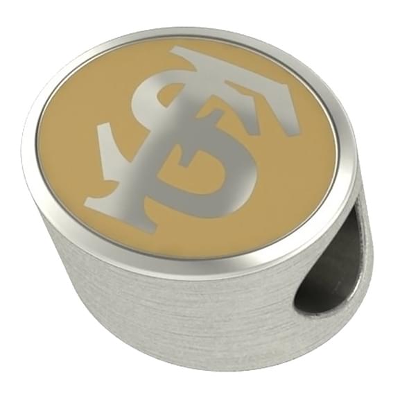 Florida State Enameled Bead in Color