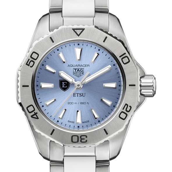 East Tennessee State Women's TAG Heuer Steel Aquaracer with Blue Sunray Dial - Image 1