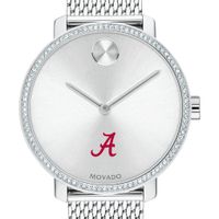 Alabama Women's Movado Bold with Crystal Bezel & Mesh Bracelet