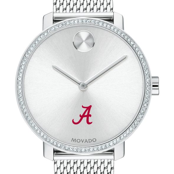 Alabama Women's Movado Bold with Crystal Bezel & Mesh Bracelet - Image 1