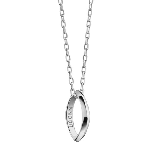 UConn Monica Rich Kosann Poesy Ring Necklace in Silver - Image 1