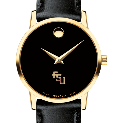 Florida State Women's Movado Gold Museum Classic Leather