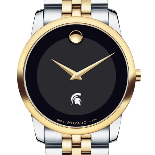 Michigan State Men's Movado Two-Tone Museum Classic Bracelet