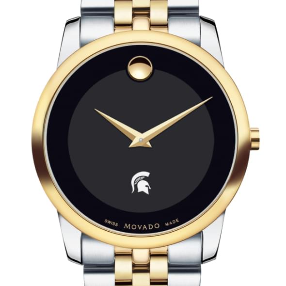 Michigan State Men's Movado Two-Tone Museum Classic Bracelet