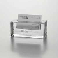 Berkeley Haas Glass Business Cardholder by Simon Pearce