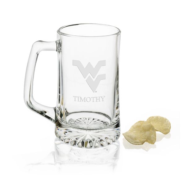 West Virginia 25 oz Beer Mug - Image 1