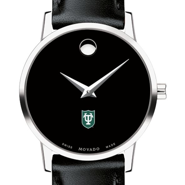 Tulane Women's Movado Museum with Leather Strap - Image 1
