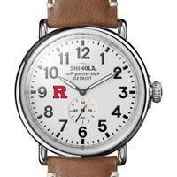 Rutgers Shinola Watch, The Runwell 47mm White Dial