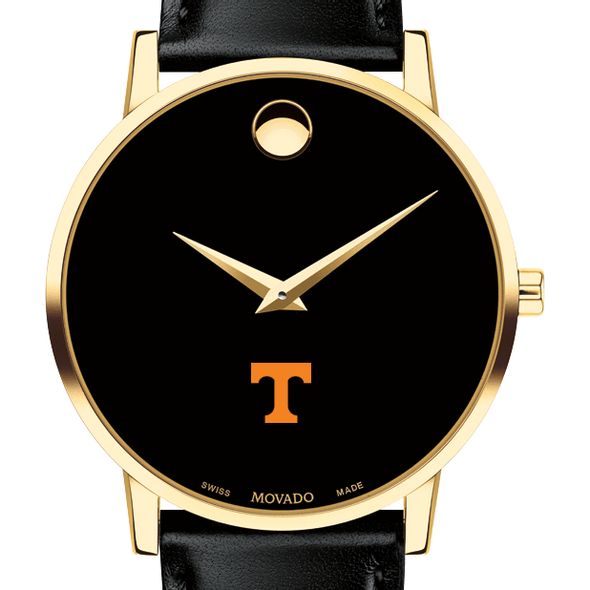 University of Tennessee Men's Movado Gold Museum Classic Leather - Image 1