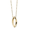 Yale University Monica Rich Kosann Poesy Ring Necklace in Gold - Image 1